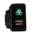 12V / 24V 2.1A Dual LED Lights Push Switch para Toyota Auto Parts Laser Push Button Switch